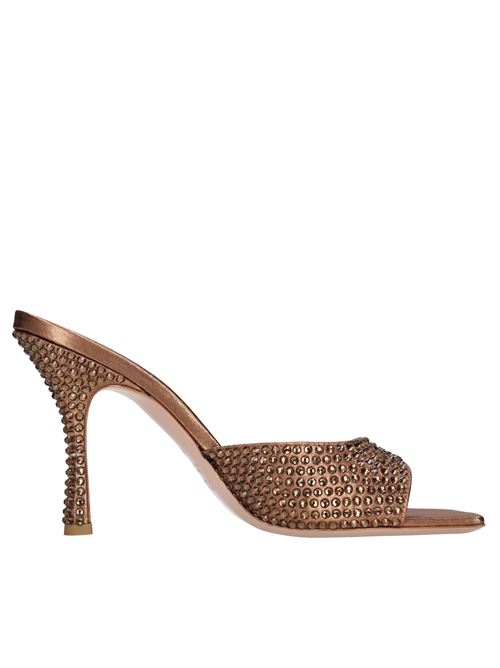 Mules Dita 95 in tessuto e strass GEDEBE | DITA 95 LAME CRYSTALBRONZO